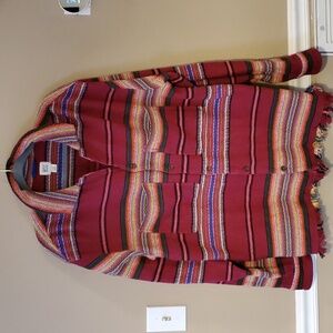 BDG Multicolor Striped Shirt Jacket